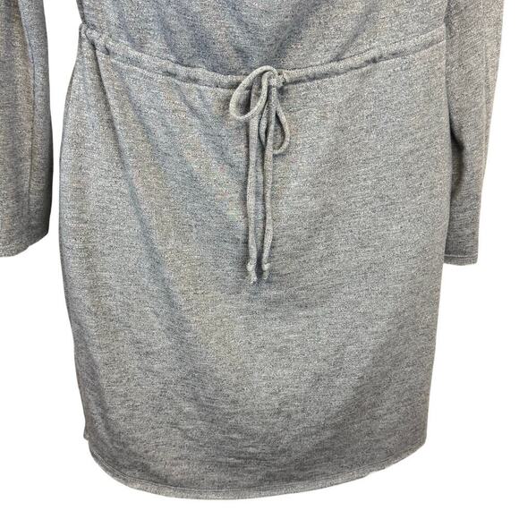 Dolan T-Shirt Anthropolgie Port Maria Gray Floral Embroidered Sweatshirt Dress M - Picture 5 of 12